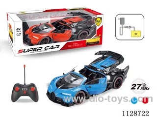 1:12 Bugatti Cabriolet open three doors (with horn remote control with 2 AA not included, 6V700mA rechargeable battery pack, charger 2 feet round)