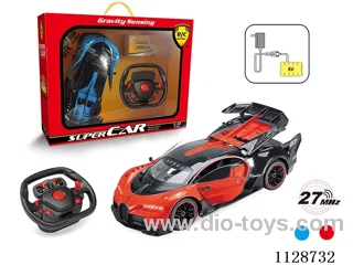 1:12 Bugatti remote control car with roof to open three doors (with the steering wheel remote control with 2 AA not included, 6V700 mA rechargeable battery pack, charger 2 feet round)