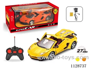 1:18 Lamborghini covered RC car opening 4 doors (with horn remote control, charger, rechargeable battery)