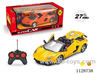 1:18 Lamborghini Convertible R/C car with three doors (with horn remote control). without charger