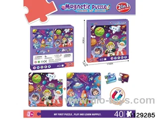 Magnetic diy puzzle