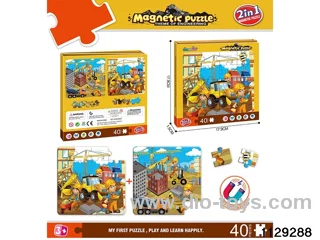 Magnetic diy puzzle