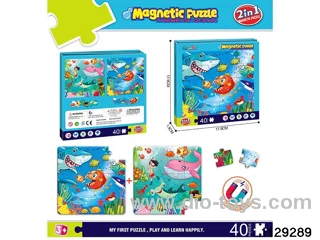 Magnetic diy puzzle