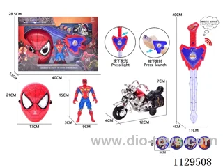 Spider-Man Flash Sword Mask Large Combo Set
