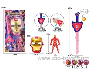 Iron Man + Flash Launcher Sword + Mask