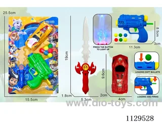 Dog Patrol Flash Sword + Pong Gun + Car