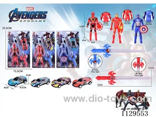 Avengers Launcher + Flash Sword + Car