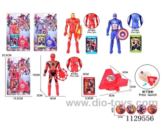 Launcher + Avengers Figures + Cards