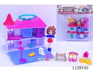12CM Girl's Handy Flap Cottage Set (Kitten Activity Furniture)