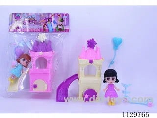 Little Girl Balloon Slider Slide Castle Set