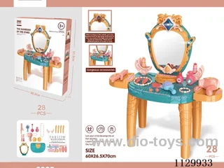 Deluxe dressing table/with light/8 music//28PCS