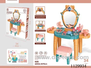 Deluxe dressing table/with light/8 music, with chair//34PCS