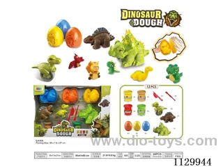 Dinosaur Egg Colourful Clay Box 12PCS