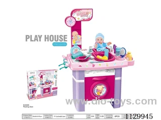 Nurse's desk, hair dryer with sound, with doll//28PCS
