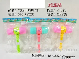 Air Whistle BB Hammer 3 Colour Mix