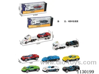 Alloy Tractor Racing Cars 6 models in 6 colours mixed bag
