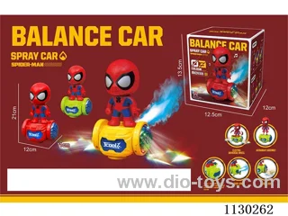 B/O Spider-Man Balance Bike with Spray (with music and lights)