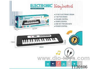 37 Keys Multifunctional Electronic Piano (Black) with Microphone, TYPEC Connection Cable