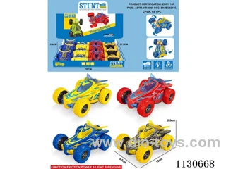 Inertial stunt car (with lights) 12 pcs.