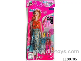 11" Nine Jointed Solid Doll