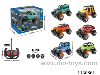 1:24 Four-way lighted buggy 6 models mixing