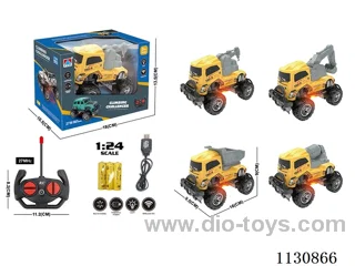 1:24 4-way lighted buggy pack 3*1.2V rechargeable battery 4 mixes