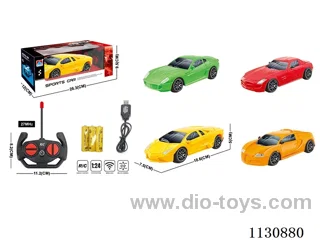 1:24 Four-way lighted RC car pack 3*1.2V rechargeable battery 4 mixes