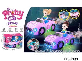 B/O gimbal Barbie Princess W L/M/spray 3*AA (not included)