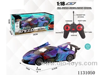 1：18 27MHZ 5ch rc car with light not included battery