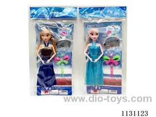 11.5" 9 joints Ice Princess + Crown + Butterfly