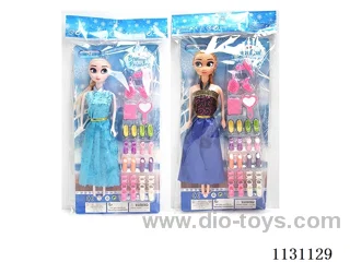 11.5" 27cm 5 joints Frozen Princess + accessories Mixed bag