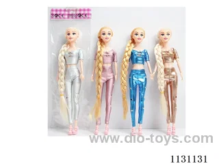 11.5" 30cm 9 joints Long Whip Barbie + Shoes Multi-mixed