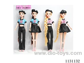 11.5" 30cm 11 joints long whip Barbie + shoes + hat Mixed bag