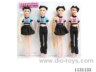 11.5″ 30cm 9 joints empty body long whip barbie + shoes Multi-mixed