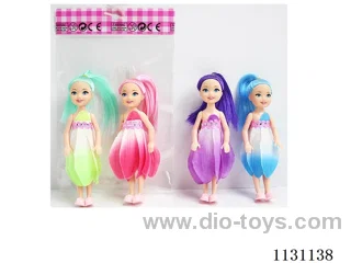 5.5" 14cm 5 joints Flower Fairy Barbie + Shoes 2pcs Mixed