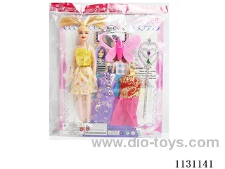 11.5″ 26cm 5 joints Hollow Barbie + Fairy Wand + Clothes + Accessories Multi Mixed