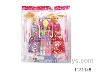 11.5″26cm 5 jointed hollow body Barbie + flower + accessories Multi Mixed Pack