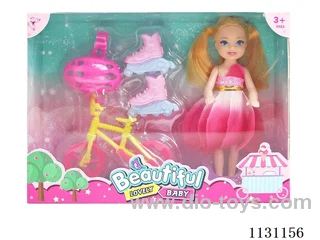 5.5" 13cm 5 joints Barbie + accessories (various mix)