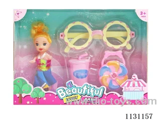 3.5" 10cm 5 joints Barbie + Accessories (Various Mixed)