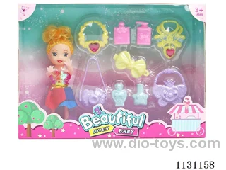 3.5 inch 10cm 5 joints Barbie + accessories (various mix)