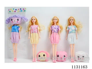 11.5″ 30cm 11 joints Animal Barbie doll Mixed bag
