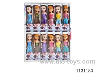 7" 15cm 5 joints Ponytail Ice Dolls Display Box 24pcs