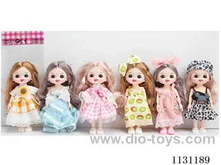 6" 16cm 13 jointed doll Multi-mixed