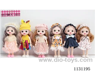 6" 16cm 13-jointed doll, Multi-mixed