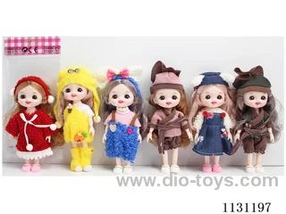 6" 16cm 13-jointed doll, Multi-mixed