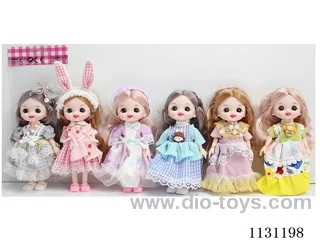 6" 16cm 13-jointed doll, Multi-mixed