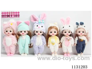 6" 16cm 13 jointed doll Multi-mixed