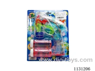 Automatic bubble gun (transparent 4 lights)