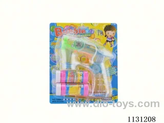 Transparent electric light music bubble gun +2 water