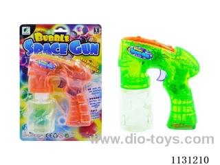 Transparent bubble gun with music/four lights flash/single bottle of water(185ml)
